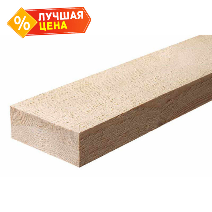 Доска обрезная естественной влажности 40х100х6000 сорт 1-3