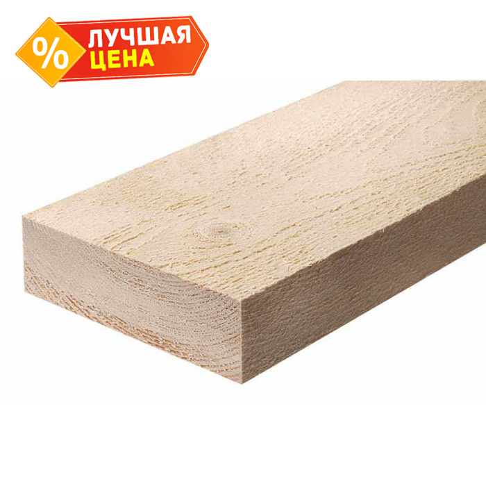 Доска обрезная естественной влажности 50х125х4000 сорт 1-3